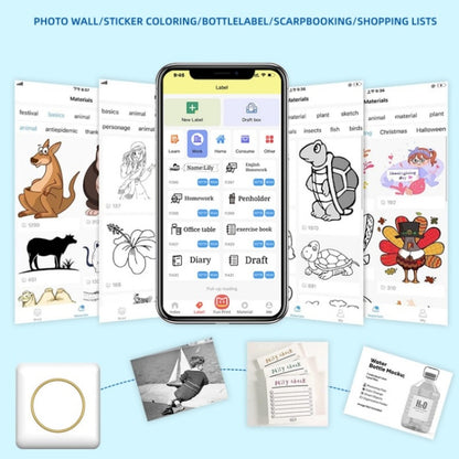 C20 Portable Multifunction Mini Printer Support OCR Text Scanning by buy2fix