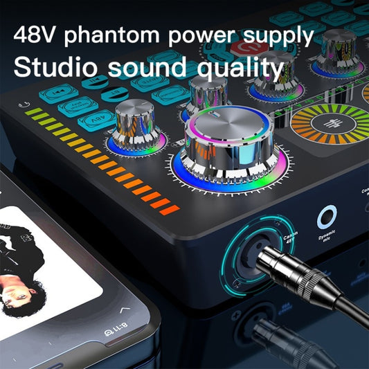 Q7 Live Streaming Sound Card Audio Mixer for Recording Live - Live Sound Effects Processors by buy2fix | Online Shopping UK | buy2fix