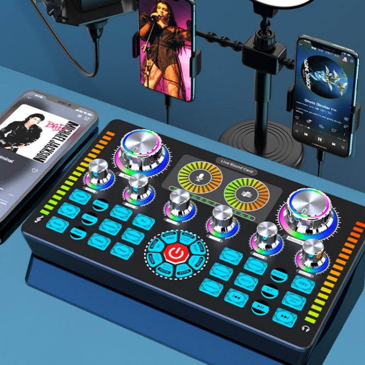 Q7 Live Streaming Sound Card Audio Mixer for Recording Live - Live Sound Effects Processors by buy2fix | Online Shopping UK | buy2fix