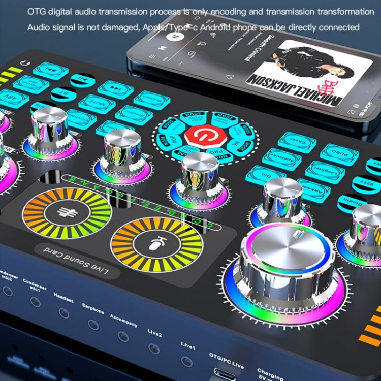 Q7 Live Streaming Sound Card Audio Mixer for Recording Live - Live Sound Effects Processors by buy2fix | Online Shopping UK | buy2fix