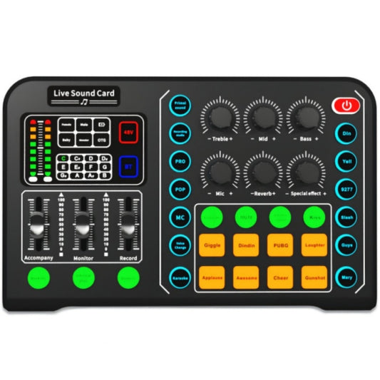 M6 Live Sound Card Multifunctional Wireless Voice Changer Broadcast Mixer - Live Sound Effects Processors by buy2fix | Online Shopping UK | buy2fix