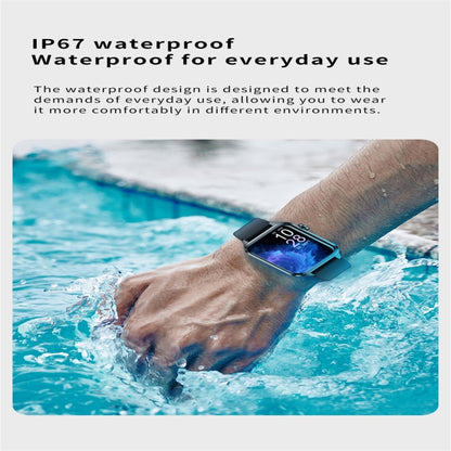 X7 1.83 inch Color Screen Smart Watch,Support Heart Rate Monitoring / Blood Pressure Monitoring(Blue) by buy2fix