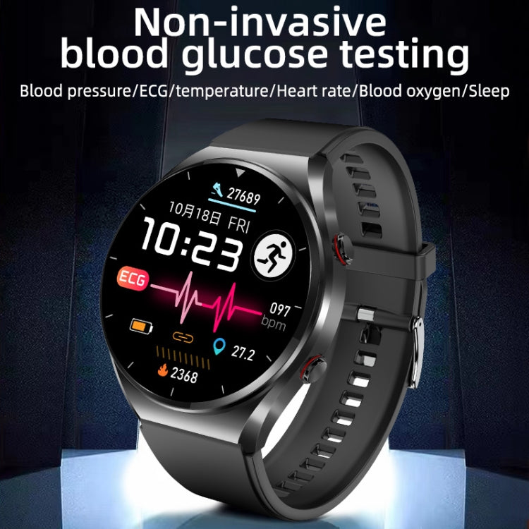 E09 1.32 inch Color Screen Smart Watch,Support Heart Rate Monitoring / Blood Pressure Monitoring(Black) by buy2fix
