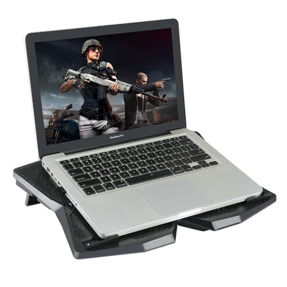 S400 Four Cooling Fans Foldable Adjustable Gaming Laptop Desktop Holder by buy2fix