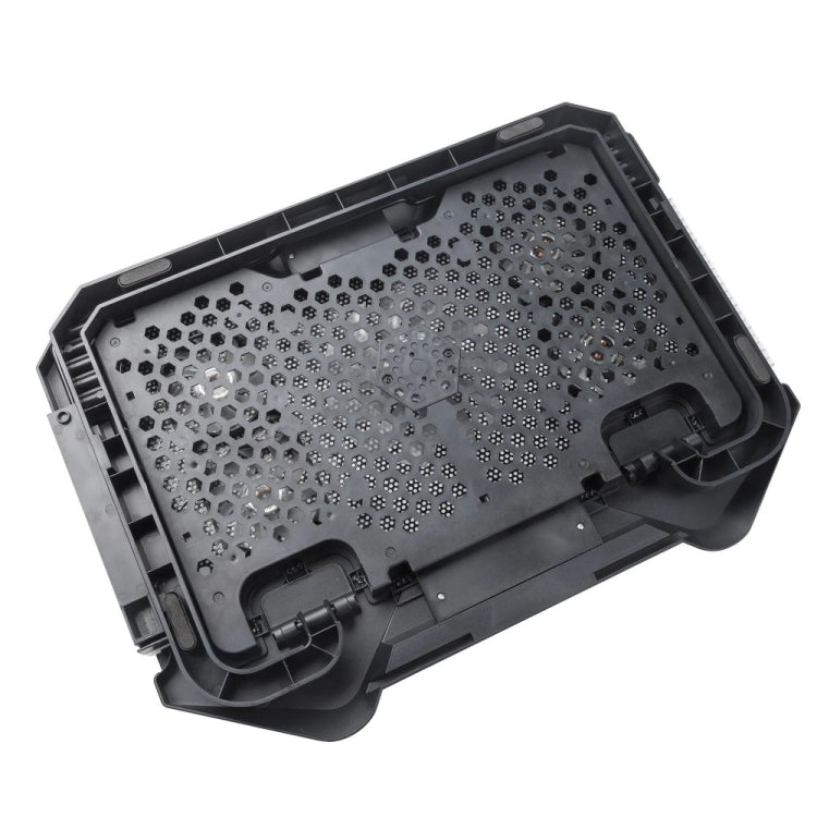 S500 Adjustable Height 5 Quiet Fans RGB Gaming Laptop Cooling Pad with Phone Holder by buy2fix