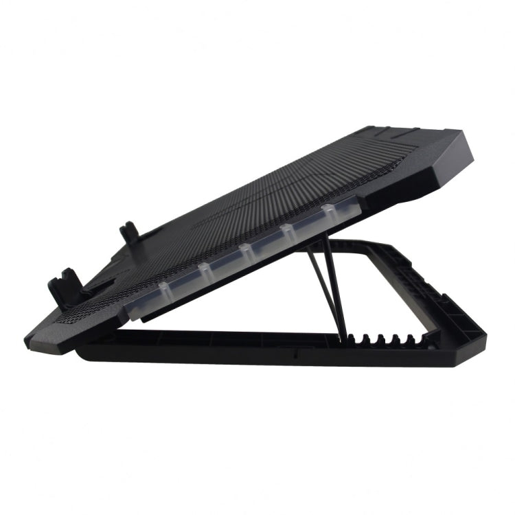 S900 Dual USB Ports Adjustable Height RGB Laptop Cooling Pad Stand by buy2fix