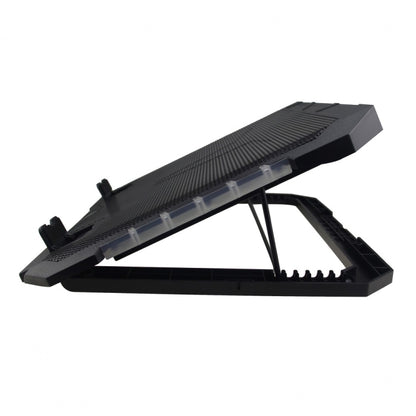 S900 Dual USB Ports Adjustable Height RGB Laptop Cooling Pad Stand by buy2fix