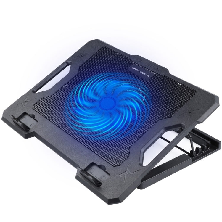 S100 One Fan Adjustable Height Dual USB Ports Laptop Cooling Pad by buy2fix