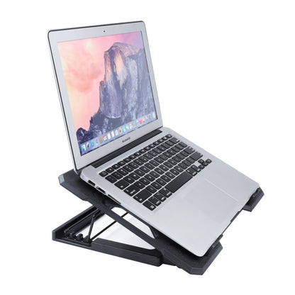 S100 One Fan Adjustable Height Dual USB Ports Laptop Cooling Pad by buy2fix