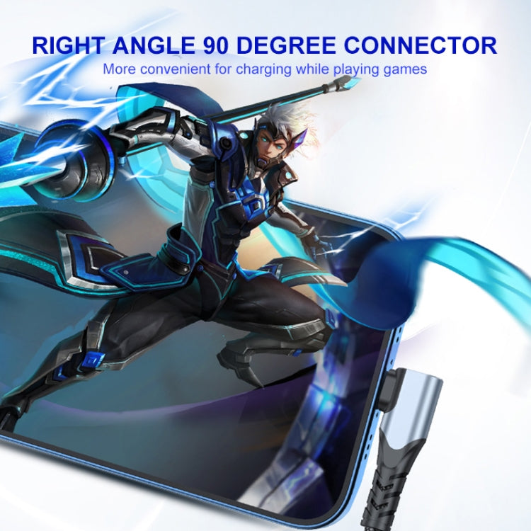 ENKAY Hat-Prince PD 20W Type-C to 8 Pin Dual Elbow Fast Charging Data Cable, Length:1m(Black) by ENKAY