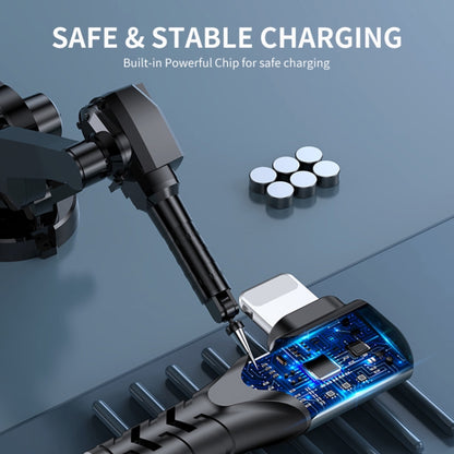 ENKAY Hat-Prince PD 20W Type-C to 8 Pin Dual Elbow Fast Charging Data Cable, Length:1m(Silver) by ENKAY