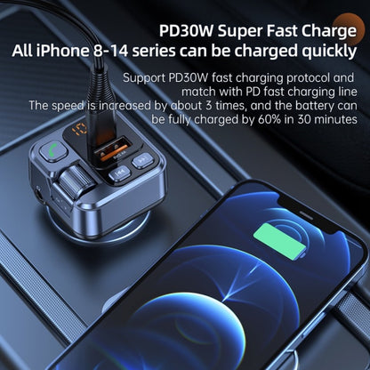 T16 MP3 Player Fast Charger Wireless Bluetooth 5.1 FM Transmitter Hands Free Car Kit by buy2fix