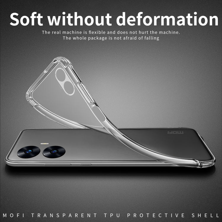 For Realme C55 MOFI Ming Series Ultra-thin TPU Phone Case(Transparent) - Realme Cases by MOFI | Online Shopping UK | buy2fix