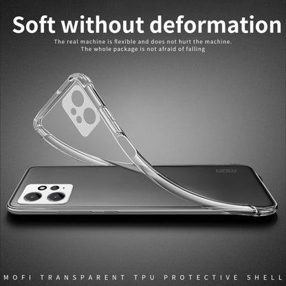 For Xiaomi Redmi Note 12 4G MOFI Ming Series Ultra-thin TPU Phone Case(Transparent) by MOFI