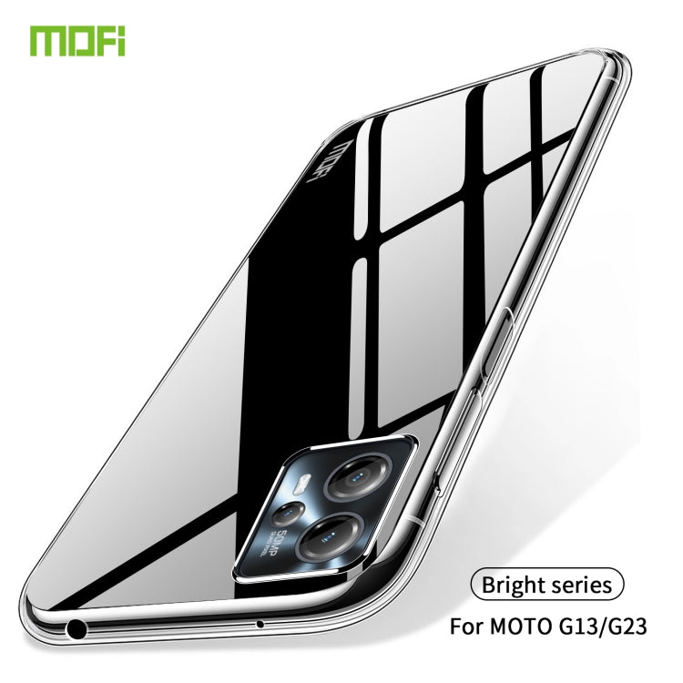 For Motorola Moto G13 / G23 MOFI Ming Series Ultra-thin TPU Phone Case(Transparent) - Motorola Cases by MOFI | Online Shopping UK | buy2fix