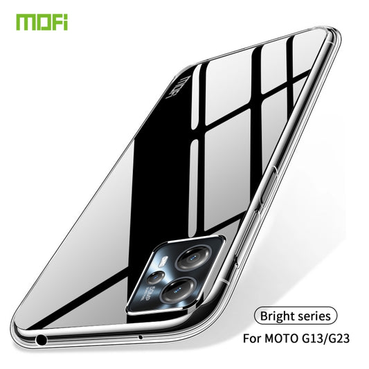 For Motorola Moto G13 / G23 MOFI Ming Series Ultra-thin TPU Phone Case(Transparent) - Motorola Cases by MOFI | Online Shopping UK | buy2fix