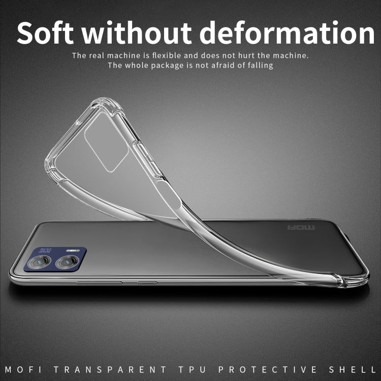 For Motorola Moto G73 MOFI Ming Series Ultra-thin TPU Phone Case(Transparent) - Motorola Cases by MOFI | Online Shopping UK | buy2fix