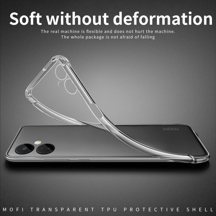 For OnePlus Nord CE 3 MOFI Ming Series Ultra-thin TPU Phone Case(Transparent) - OnePlus Cases by MOFI | Online Shopping UK | buy2fix