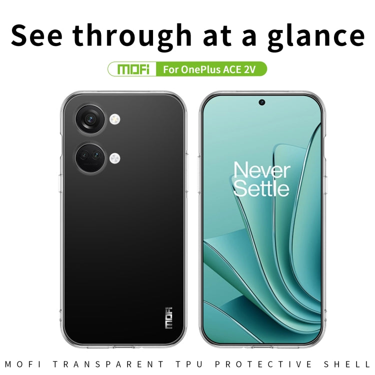 For OnePlus Ace 2V MOFI Ming Series Ultra-thin TPU Phone Case(Transparent) - OnePlus Cases by MOFI | Online Shopping UK | buy2fix