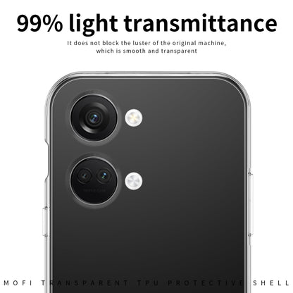 For OnePlus Ace 2V MOFI Ming Series Ultra-thin TPU Phone Case(Transparent) - OnePlus Cases by MOFI | Online Shopping UK | buy2fix