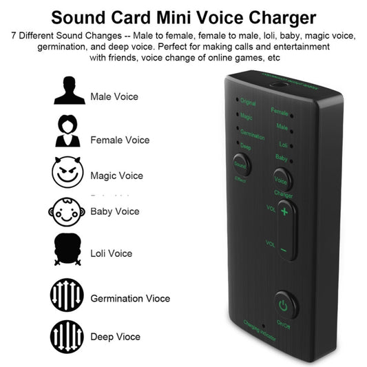 M1 Portable Mini Voice Changing Modulator with Adjustable Voice Functions & Phone Computer & Sound Card & Mic Tool - Live Sound Effects Processors by buy2fix | Online Shopping UK | buy2fix