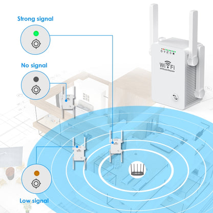 U8 300Mbps Wireless WiFi Repeater Extender Router Wi-Fi Signal Amplifier WiFi Booster(US Plug) by buy2fix