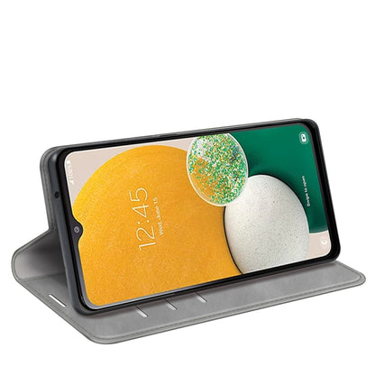 For Samsung Galaxy A14 5G Retro-skin Magnetic Suction Leather Phone Case(Grey) by buy2fix