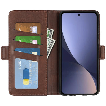For Xiaomi 13 Pro Dual-side Magnetic Buckle Leather Phone Case(Brown) - Xiaomi Cases by buy2fix | Online Shopping UK | buy2fix