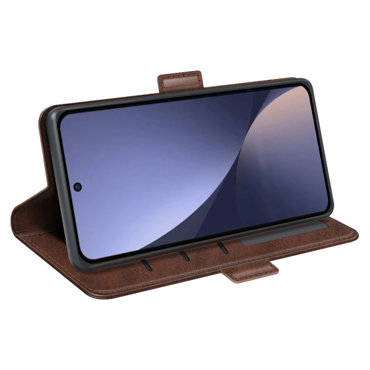 For Xiaomi 13 Pro Dual-side Magnetic Buckle Leather Phone Case(Brown) - Xiaomi Cases by buy2fix | Online Shopping UK | buy2fix