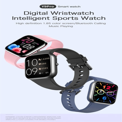 Y9 Pro 1.85 inch Color Screen Smart Watch,Support Heart Rate Monitoring / Blood Pressure Monitoring(Pink) by buy2fix
