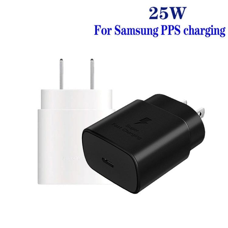 TA800 PD / PPS 25W Type-C Port Charger for Samsung, US Plug(White) by buy2fix