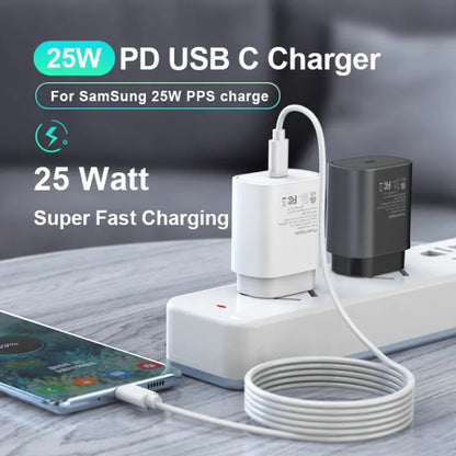 TA800 PD / PPS 25W Type-C Port Charger for Samsung, US Plug(White) by buy2fix