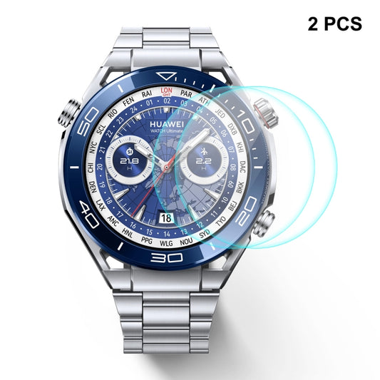 2pcs For Huawei Watch Ultimate ENKAY Hat-Prince 0.2mm 9H Tempered Glass Screen Protector Watch Film - Screen Protector by ENKAY | Online Shopping UK | buy2fix