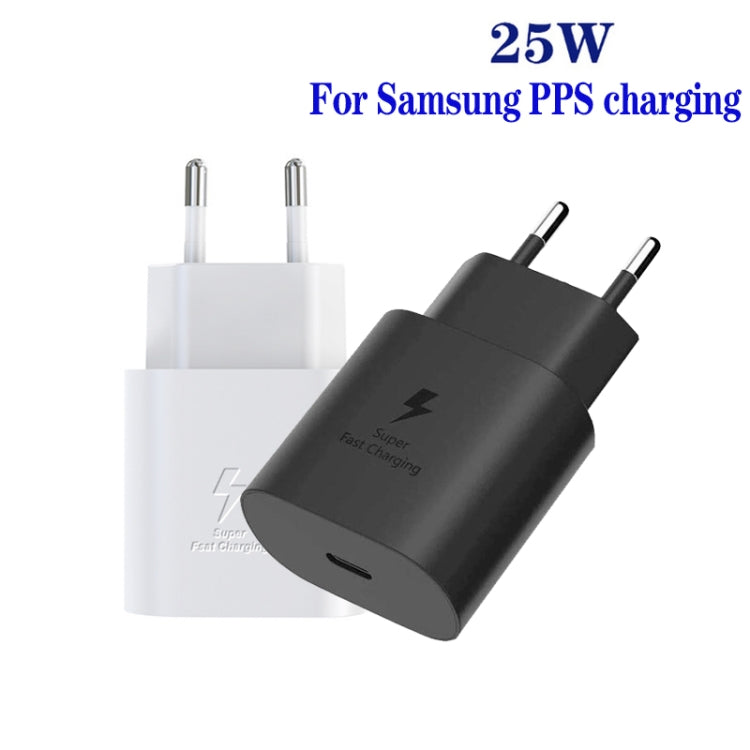 TA800 PD / PPS 25W Type-C Port Charger for Samsung, EU Plug(Black) by buy2fix
