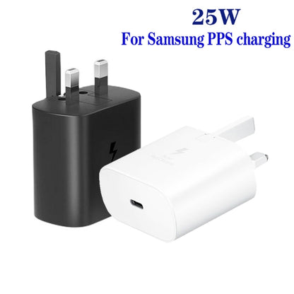 TA800 PD / PPS 25W Type-C Port Charger for Samsung, UK Plug(Black) by buy2fix
