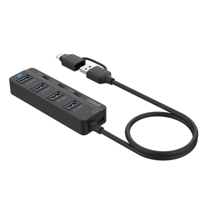 Onten UCA5306 7 in 2 USB3.0 + Type-C 7-Ports HUB Docking Station Support OTG Function - USB 3.0 HUB by Onten | Online Shopping UK | buy2fix