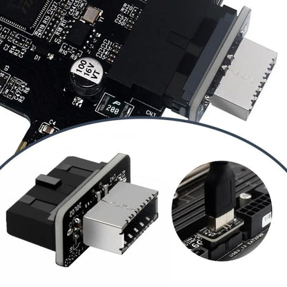 Motherboard USB3.0 19P/20P to TYPE-E Adapter by buy2fix