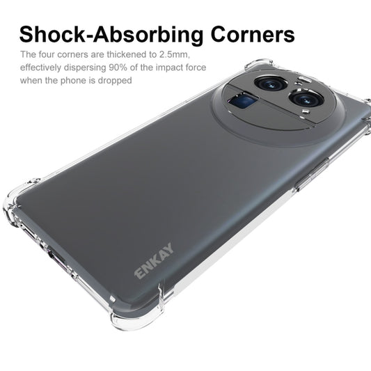For OPPO Find X6 Pro ENKAY Clear TPU Shockproof Anti-slip Phone Case by ENKAY