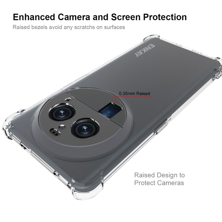 For OPPO Find X6 Pro ENKAY Clear TPU Shockproof Anti-slip Phone Case - OPPO Cases by ENKAY | Online Shopping UK | buy2fix