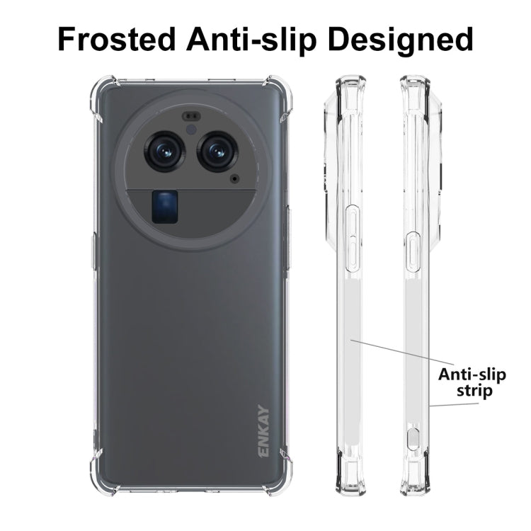 For OPPO Find X6 Pro ENKAY Clear TPU Shockproof Anti-slip Phone Case - OPPO Cases by ENKAY | Online Shopping UK | buy2fix