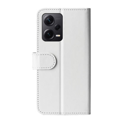 For Xiaomi Redmi Note 12 Pro+ Global R64 Texture Horizontal Flip Leather Phone Case(White) by buy2fix