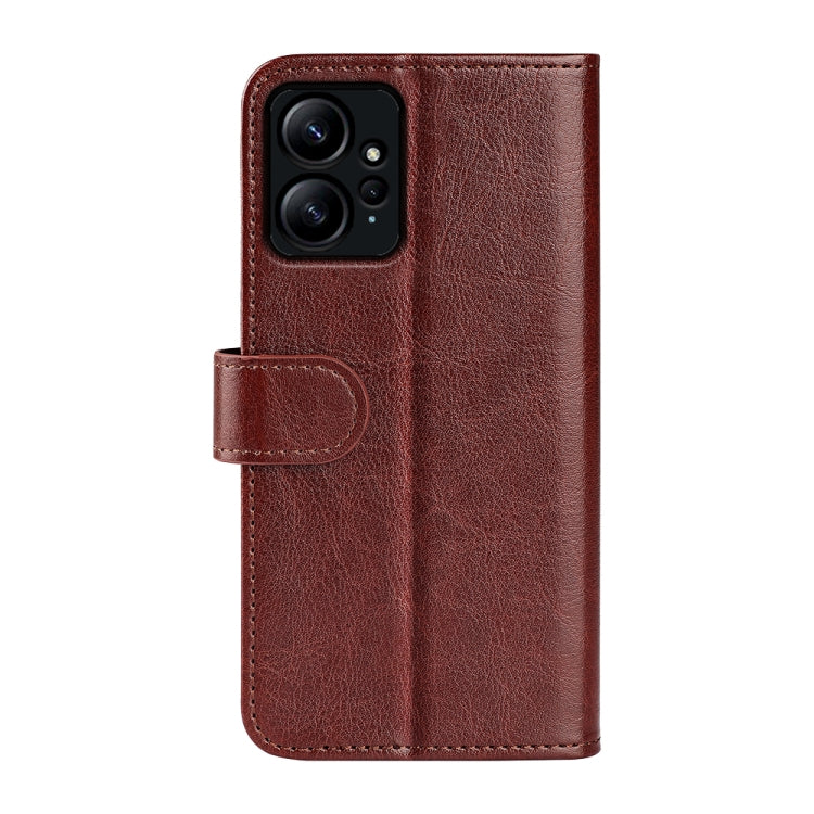 For Xiaomi Redmi Note 12 4G Global R64 Texture Horizontal Flip Leather Phone Case(Brown) by buy2fix