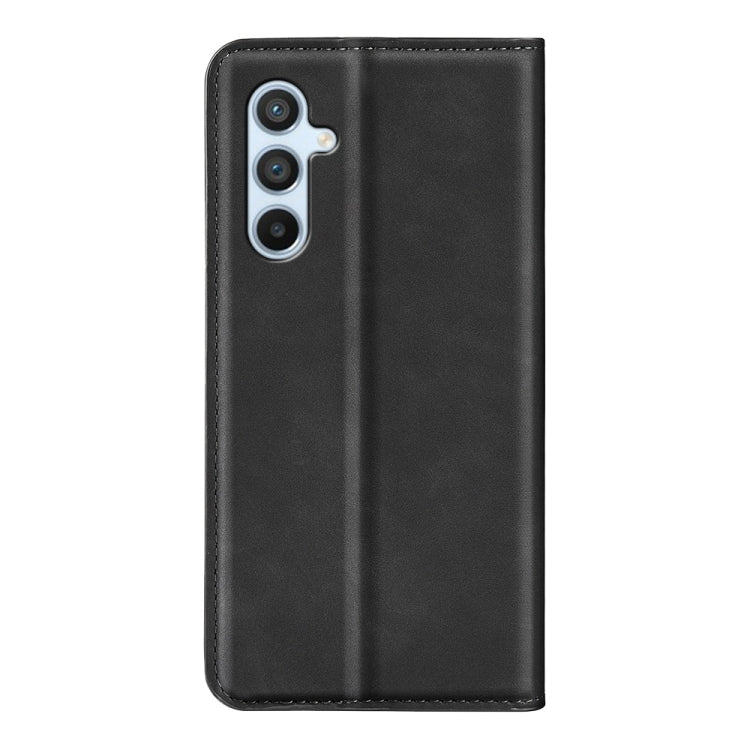 For Samsung Galaxy A54 5G Retro-skin Magnetic Suction Leather Phone Case(Black) by buy2fix