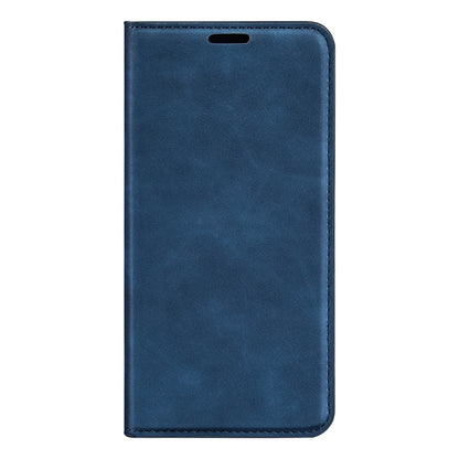 For Samsung Galaxy A54 5G Retro-skin Magnetic Suction Leather Phone Case(Dark Blue) by buy2fix