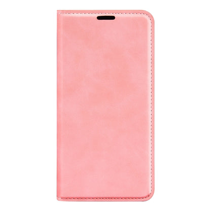 For Samsung Galaxy A54 5G Retro-skin Magnetic Suction Leather Phone Case(Pink) by buy2fix