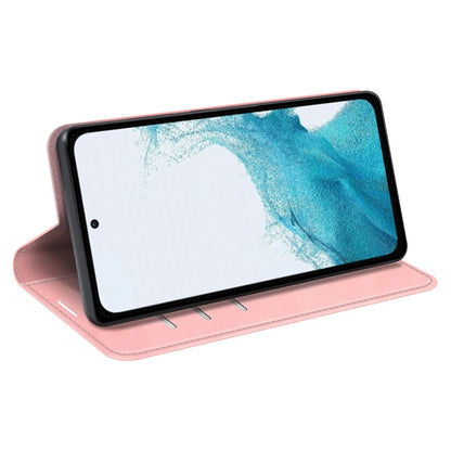 For Samsung Galaxy A54 5G Retro-skin Magnetic Suction Leather Phone Case(Pink) by buy2fix