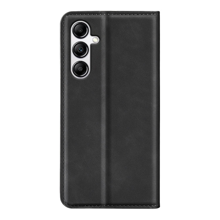For Samsung Galaxy A34 5G Retro-skin Magnetic Suction Leather Phone Case(Black) by buy2fix