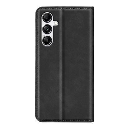 For Samsung Galaxy A34 5G Retro-skin Magnetic Suction Leather Phone Case(Black) by buy2fix