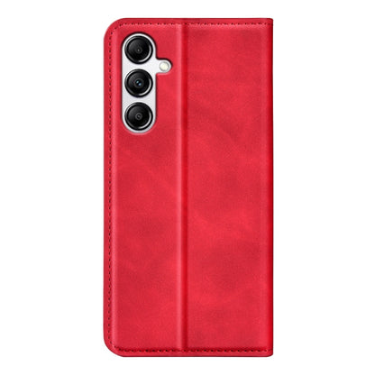 For Samsung Galaxy A34 5G Retro-skin Magnetic Suction Leather Phone Case(Red) by buy2fix