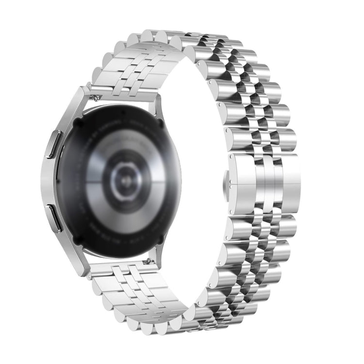 For Huawei Watch GT3 46mm Five Bull Half Round Stainless Steel Watch Band + Strap Removal Tool(Silver) by buy2fix